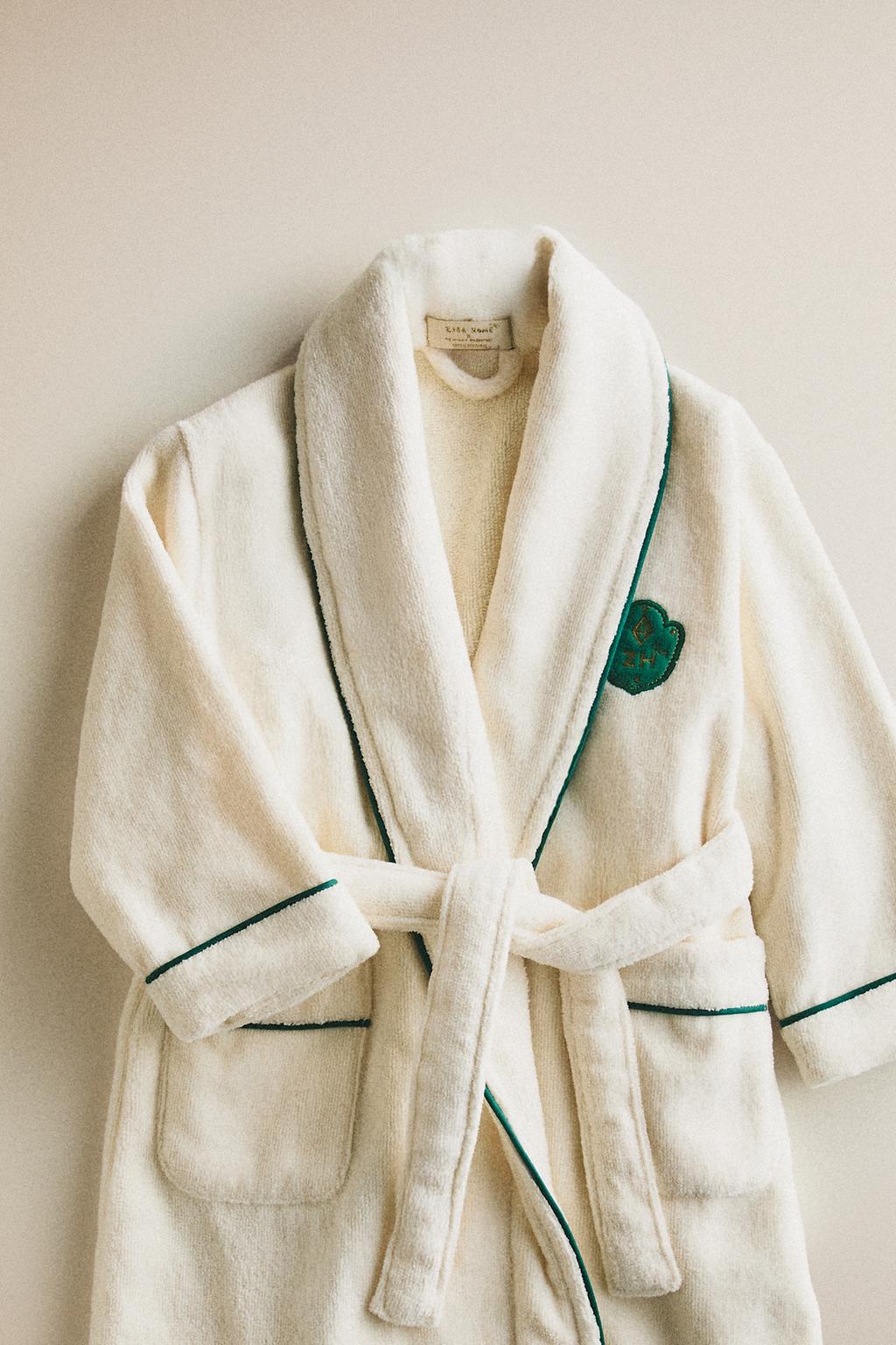 Детский халат x the animals observatory с логотипом