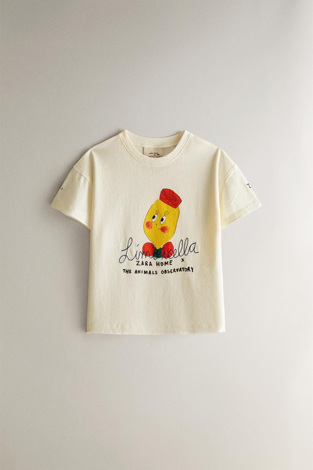 Детская футболка kids limoncella x the animals observatory