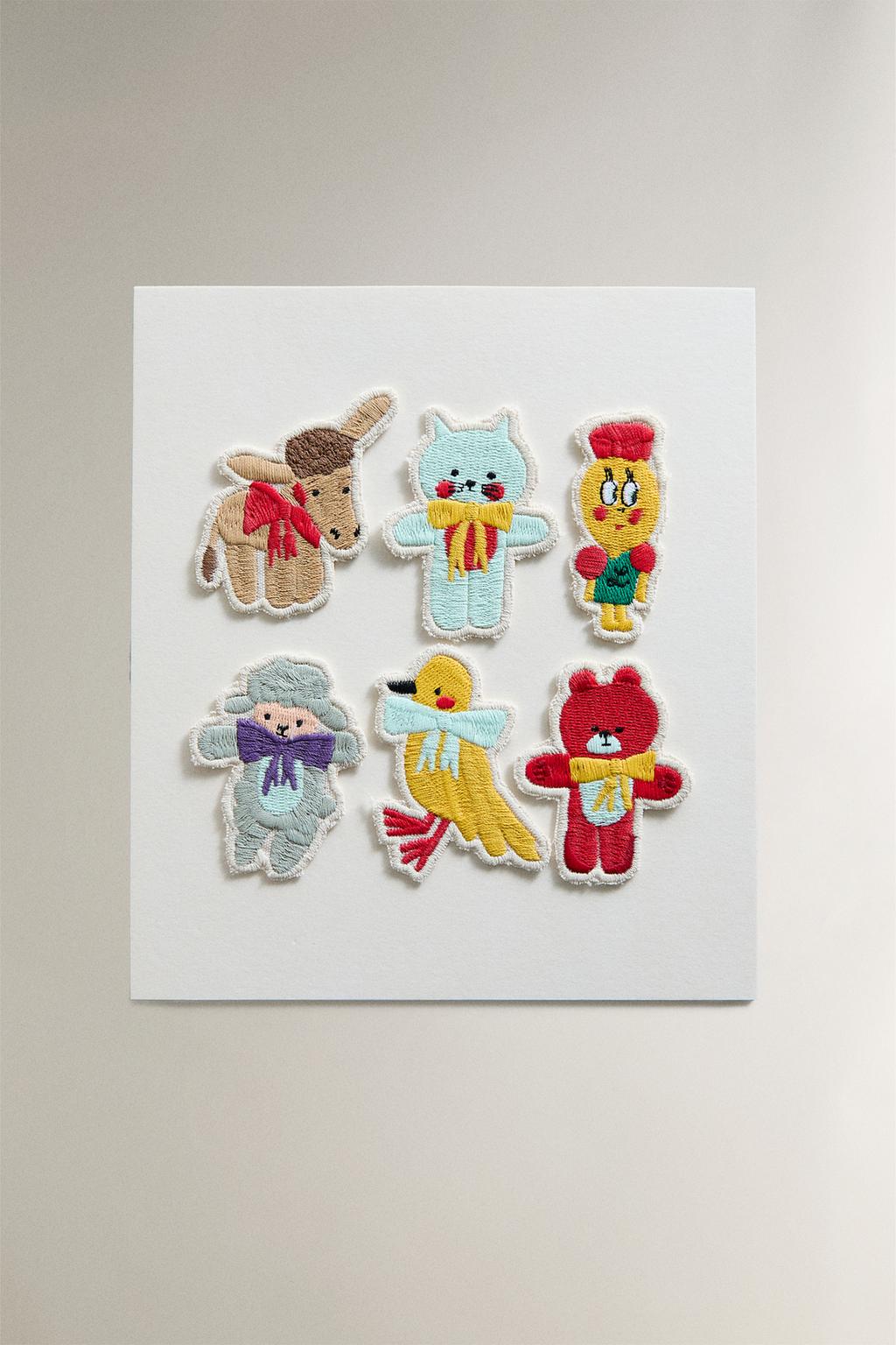 Набор нашивок для детей от the animals observatory (набор из 6 шт.)