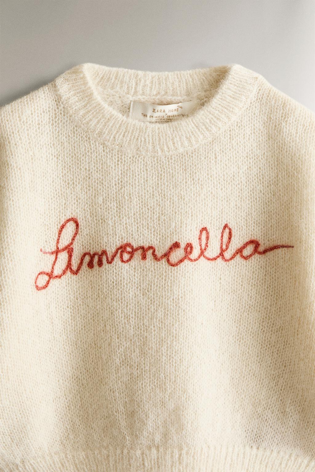 Детский свитер из альпаки  limoncella x the animals observatory