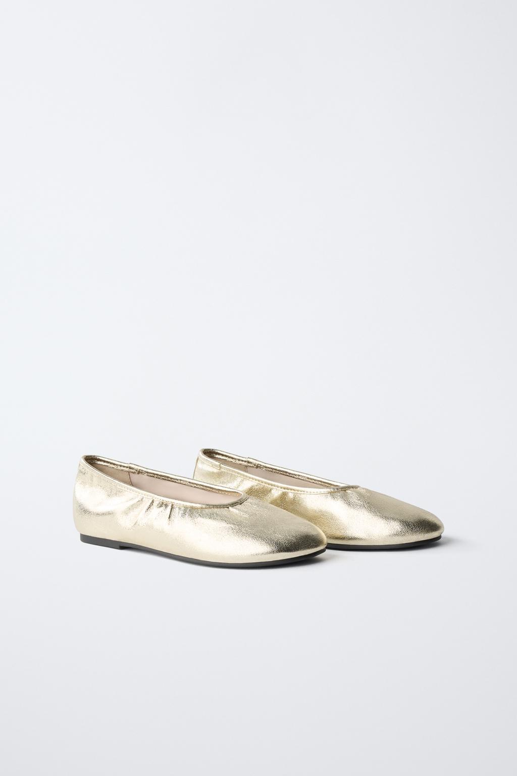 БАЛЕТКИ С МЕТАЛЛИЧЕСКИМ БЛЕСКОМ