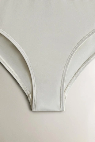 Плавки для пляжа с завышенной талией с контрастной полосой- Заказать в России