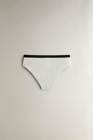 Плавки для пляжа с завышенной талией с контрастной полосой- Заказать в России