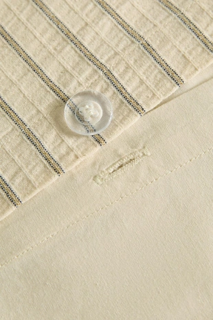 Полосатое хлопковое одеяло с эффектом мятости- Заказать в России