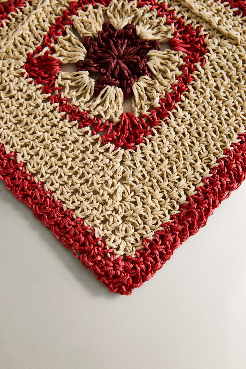 Цветной кружевной коврик