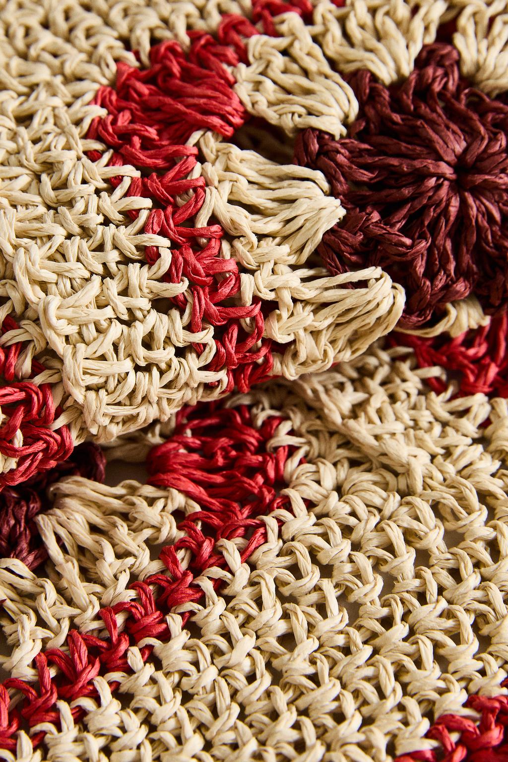 Цветной кружевной коврик