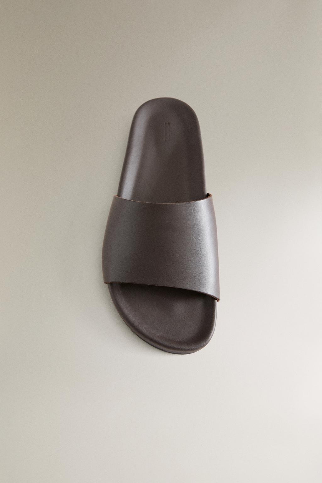 Кожаные сабо