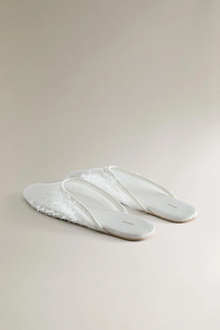 Туфли-мюли с пайетками- Заказать в России