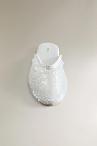 Туфли-мюли с пайетками- Заказать в России