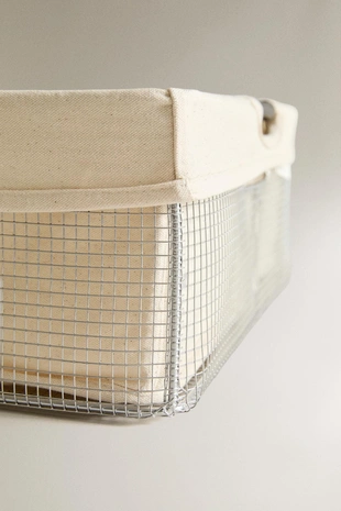 Металлическая корзина для белья- Заказать в России