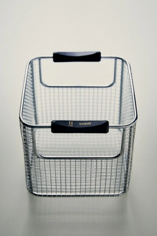 Металлическая корзина с сетчатыми стенками- Заказать в России