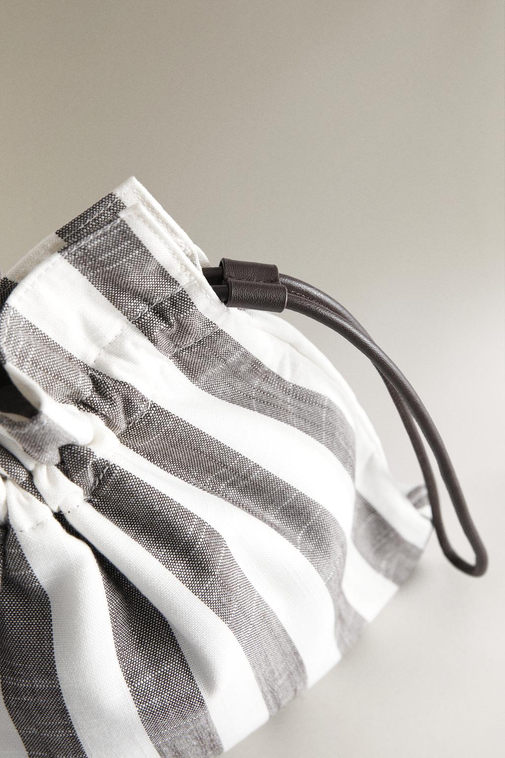 Сумочка мини в полоску