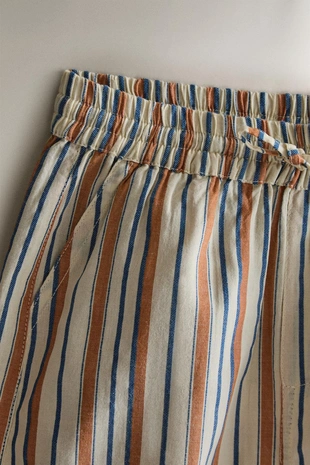 Детские полосатые пляжные брюки- Заказать в России