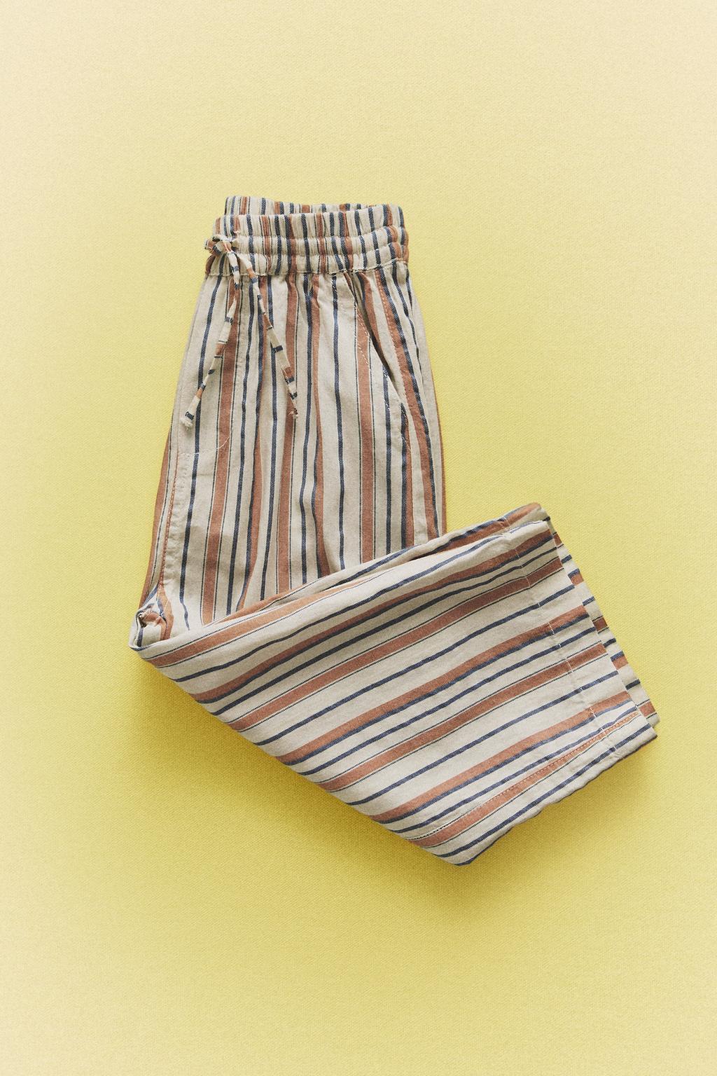 Детские полосатые пляжные брюки