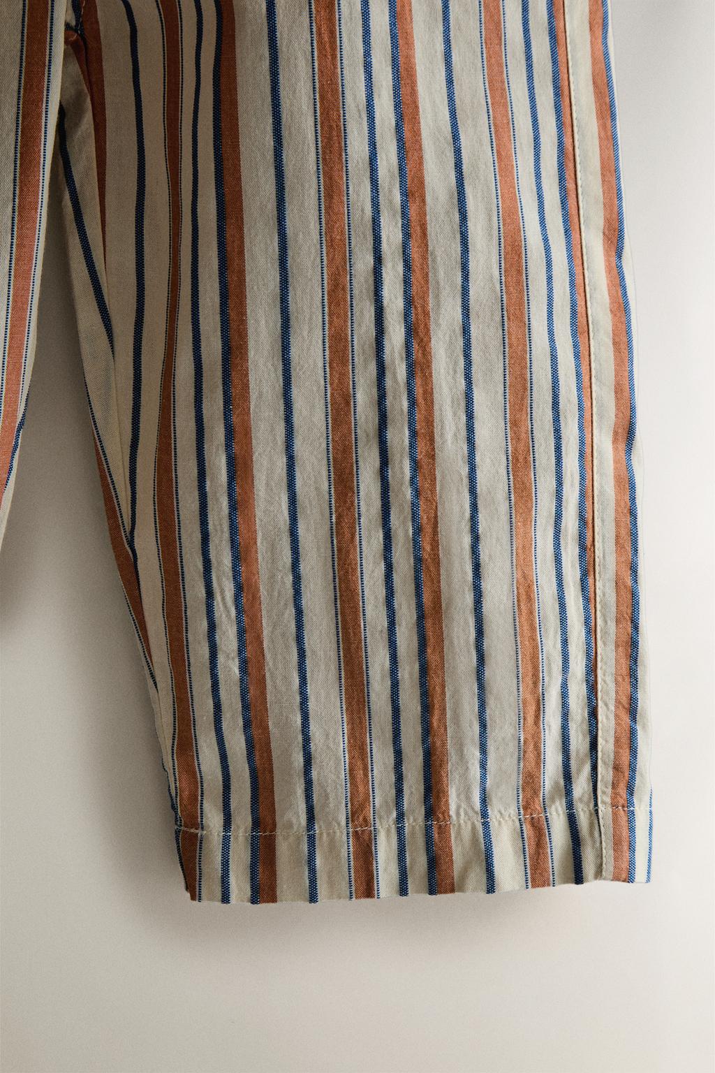 Детские полосатые пляжные брюки