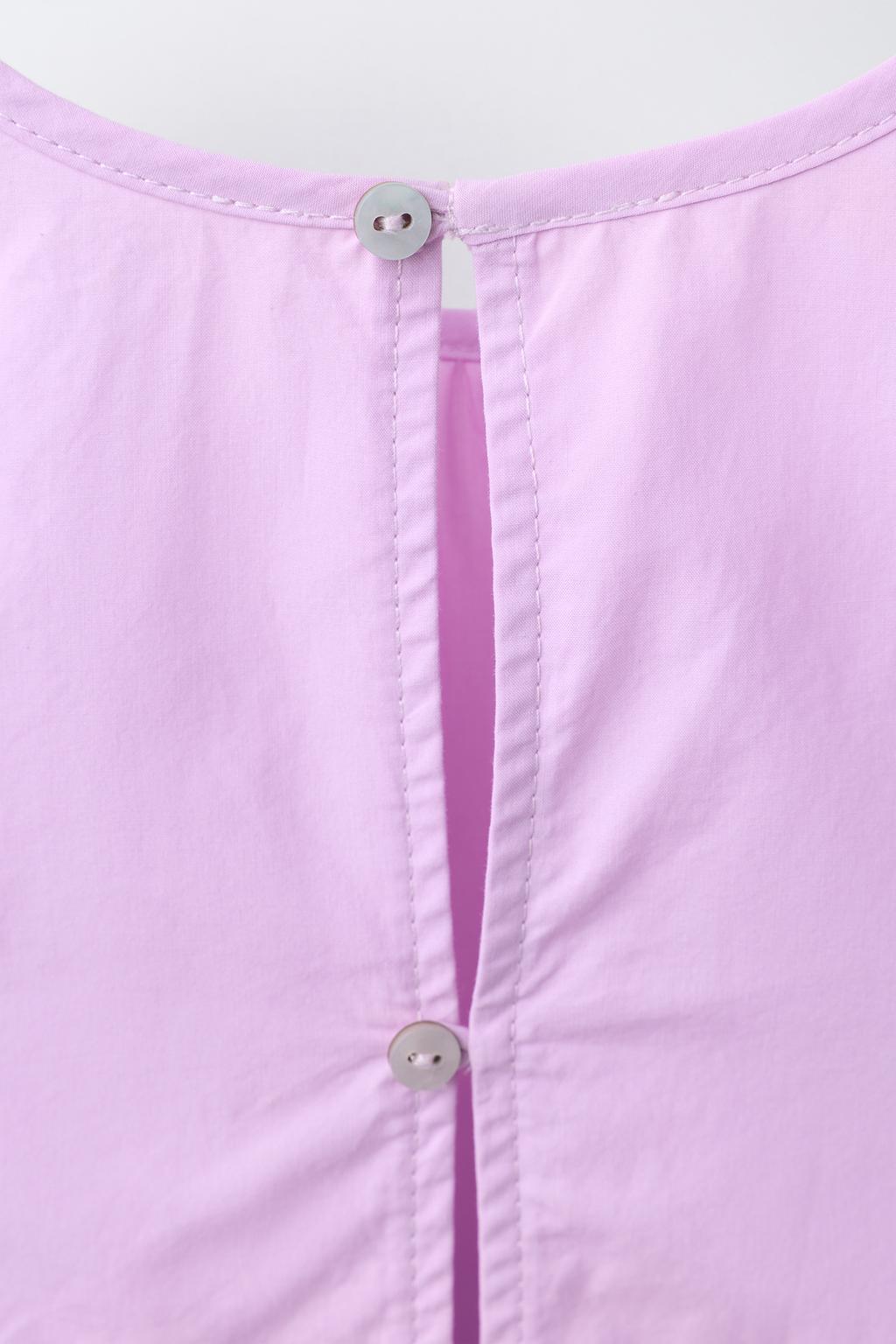 ПЛАТЬЕ ИЗ ПОПЛИНА С ВОЛАНАМИ