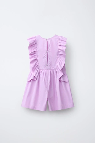 Платье из поплина с воланами- Заказать в России