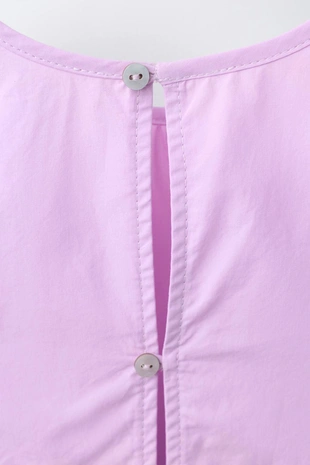 Платье из поплина с воланами- Заказать в России