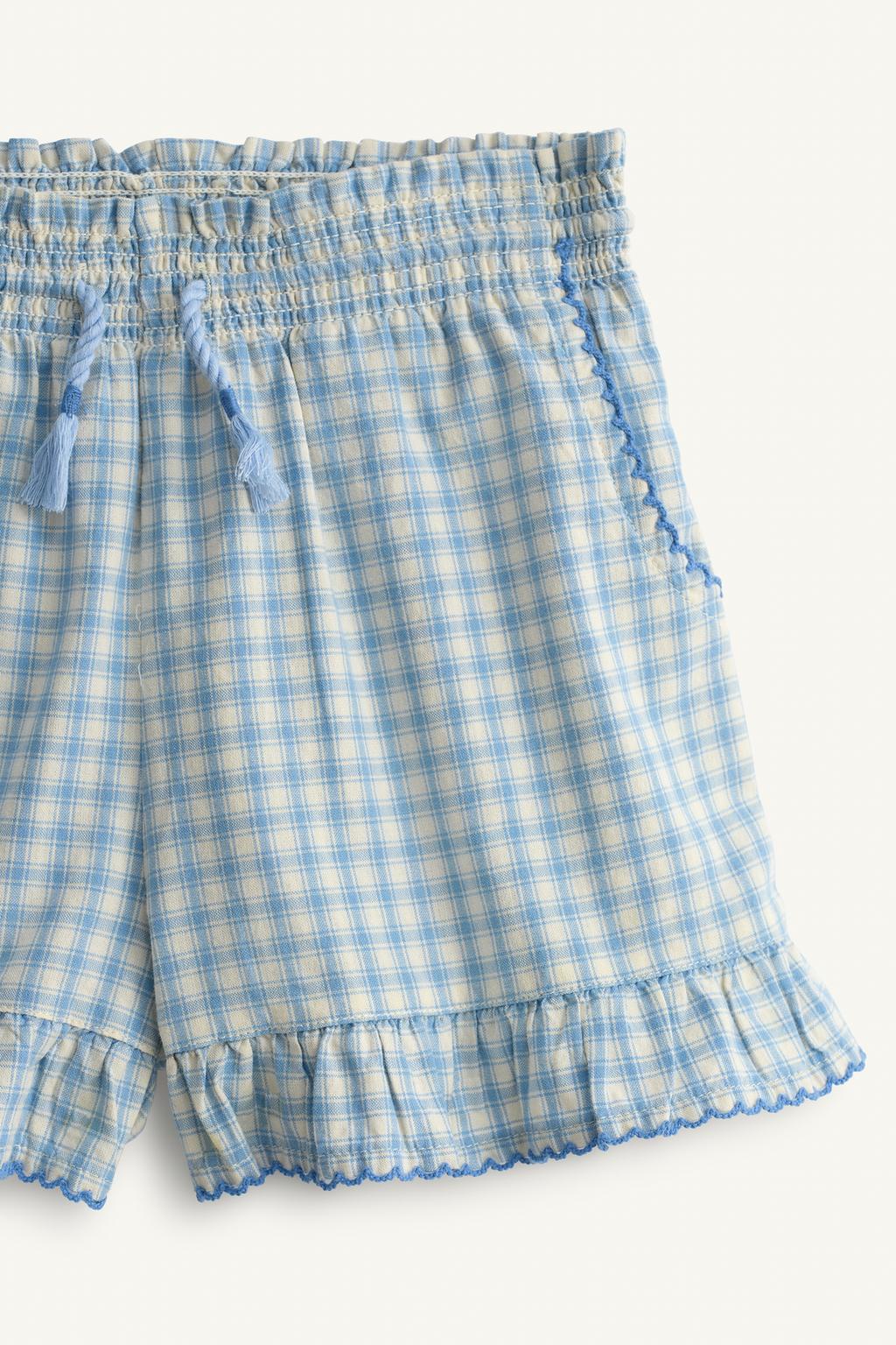 Бермуды в клетку с вышивкой (limited edition)