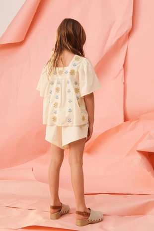 Бермуды с крестиком вышитые цветочные - лимитированное издание- Заказать в России