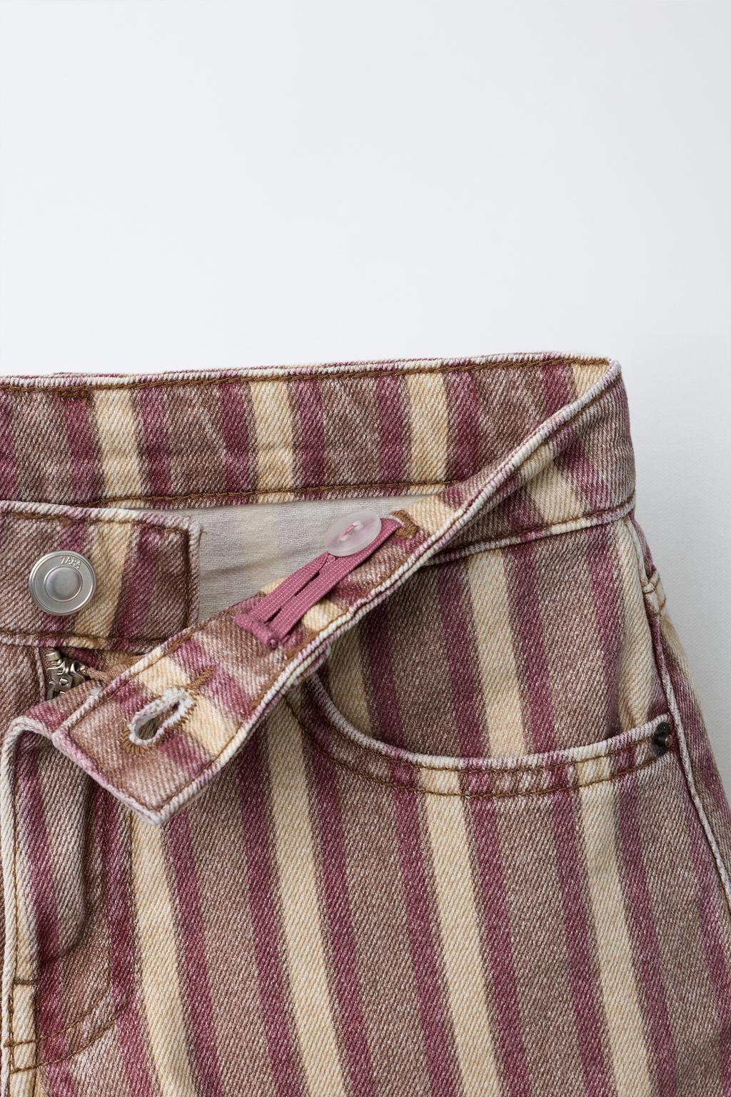 ДЖИНСОВЫЕ ШОРТЫ В ПОЛОСКУ