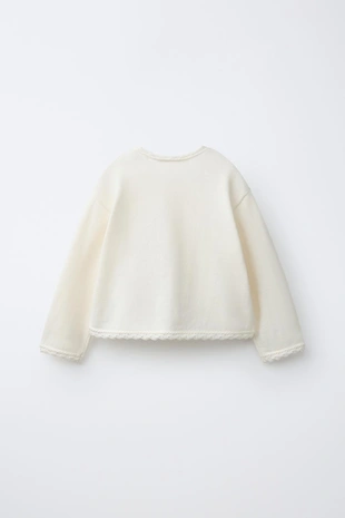 Вязаный кардиган с декоративными деталями- Заказать в России