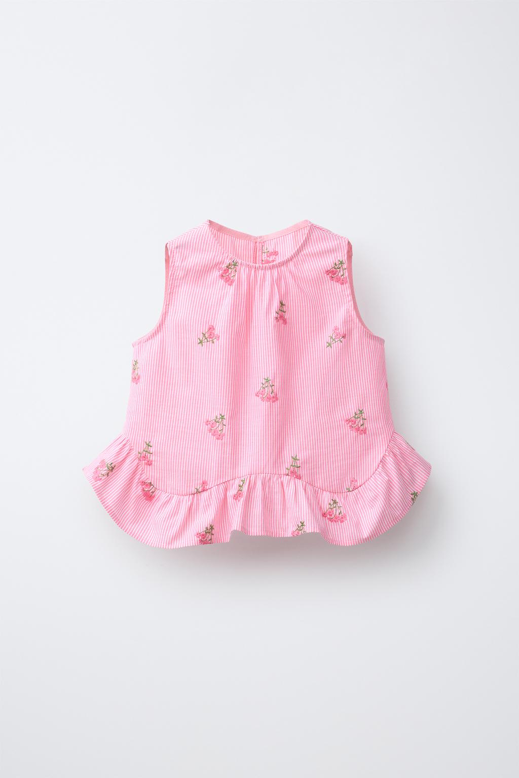 ТОП В ПОЛОСКУ С ЦВЕТОЧНОЙ ВЫШИВКОЙ