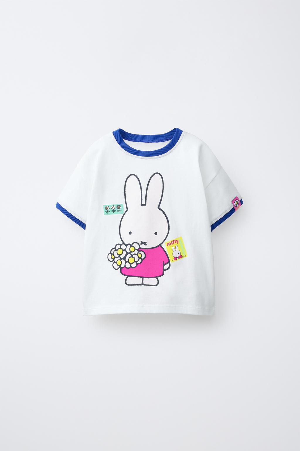 ФУТБОЛКА С КОНТРАСТНЫМИ ДЕТАЛЯМИ И ПРИНТОМ MIFFY™ MERCIS BV ©