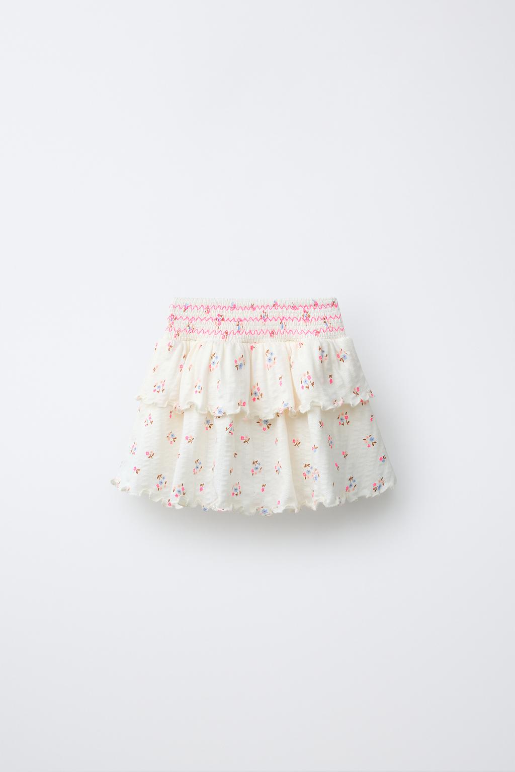 ЮБКА-ШОРТЫ С ЦВЕТОЧНЫМ ПРИНТОМ