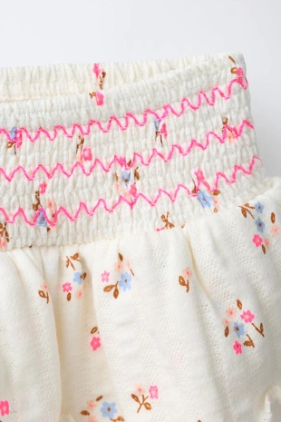 Юбка-шорты с цветочным принтом- Заказать в России