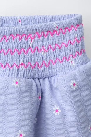 Юбка-шорты с цветочным принтом