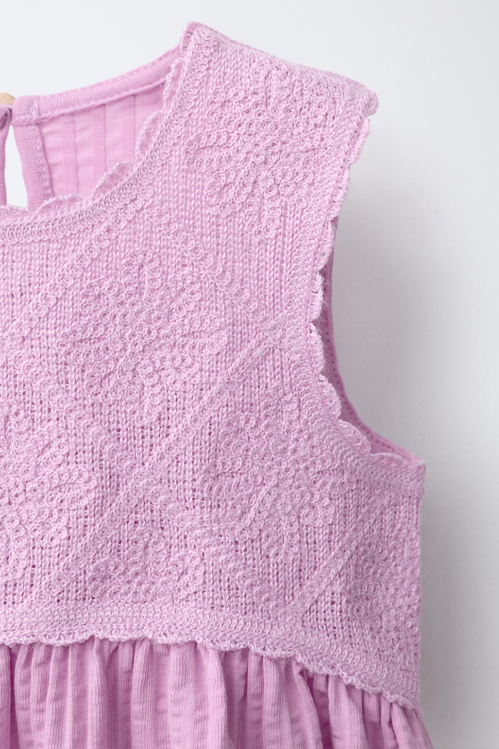 КОМБИНИРОВАННОЕ ПЛАТЬЕ С ТЕКСТУРОЙ