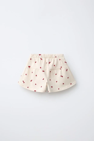 Шорты из мягкой ткани с принтом