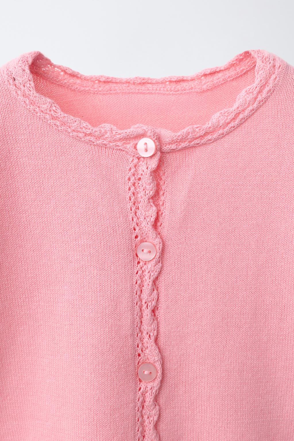 ВЯЗАНЫЙ КАРДИГАН С ДЕКОРАТИВНЫМИ ДЕТАЛЯМИ