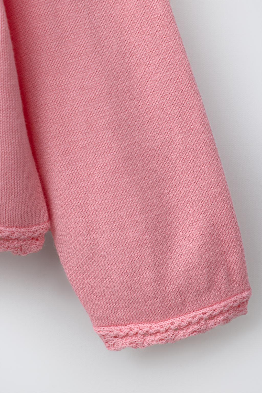 ВЯЗАНЫЙ КАРДИГАН С ДЕКОРАТИВНЫМИ ДЕТАЛЯМИ