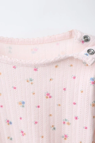 Комплект из боди и легинсов с цветочным принтом- Заказать в России