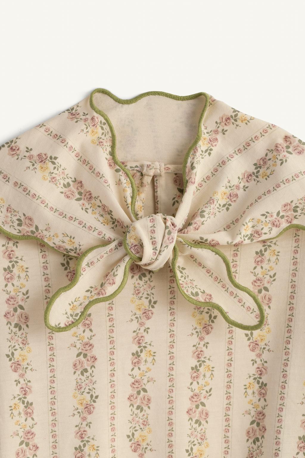 Платье с шарфом в цветочном принте (limited edition)