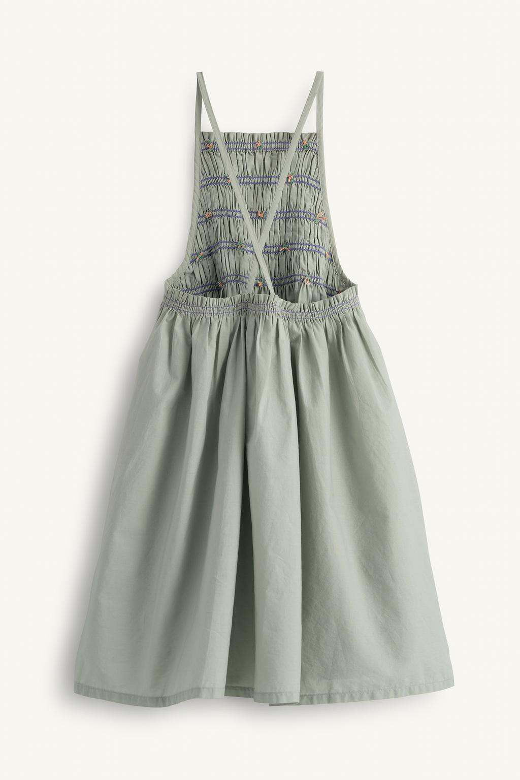 Платье-фартук с ограниченным тиражом с цветочнойвышивкой и оборками