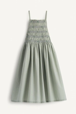 Платье-фартук с ограниченным тиражом с цветочнойвышивкой и оборками- Заказать в России