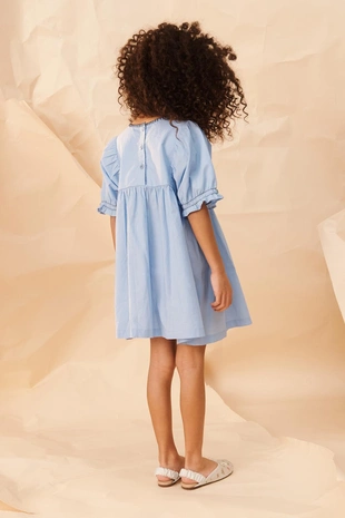 Bluish | 1381/619/920 - Zara Платье с цветочной вышивкой из лимитированной коллекции