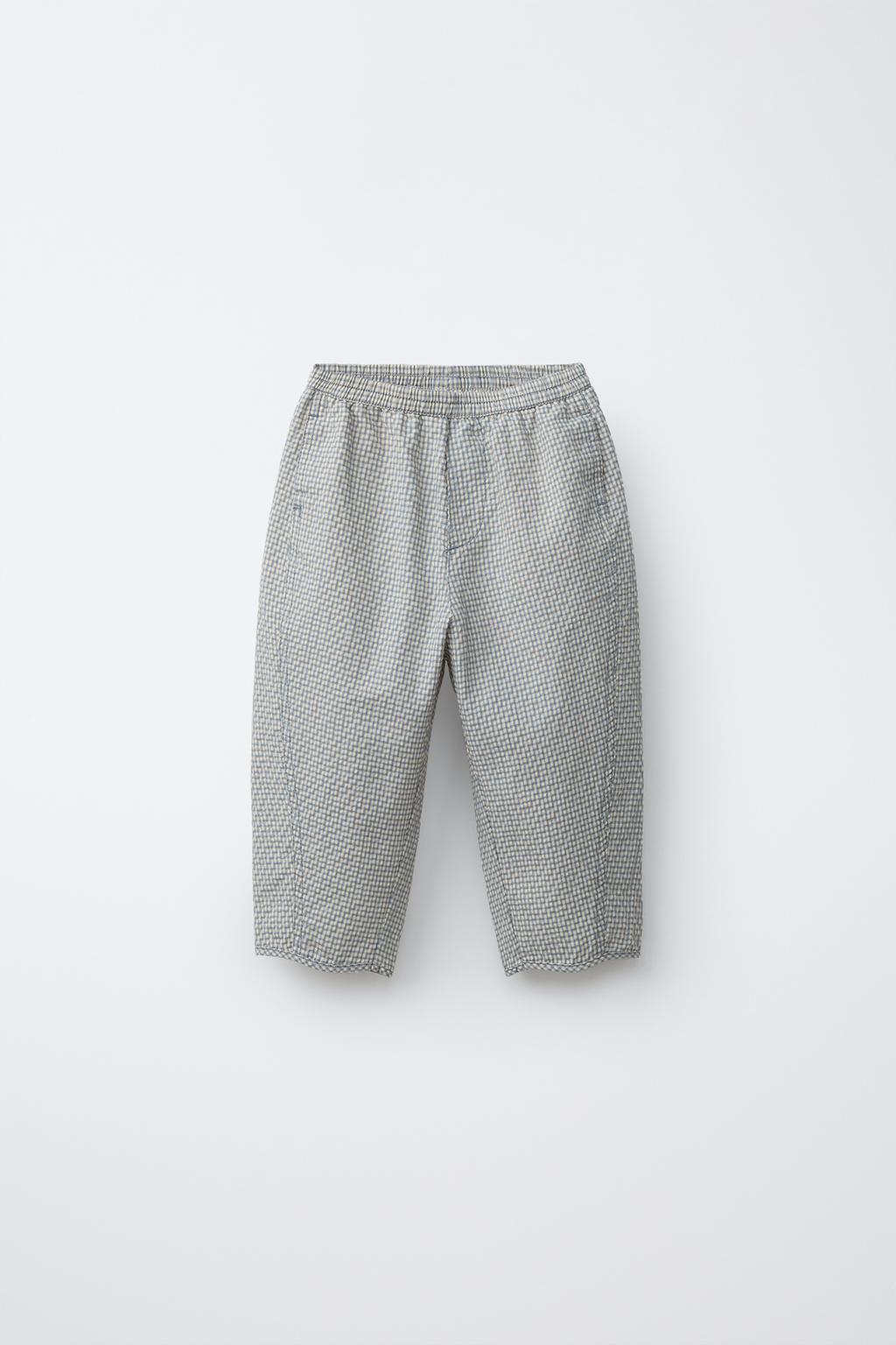 БРЮКИ BALLOON ИЗ СИРСАКЕРА В КЛЕТКУ