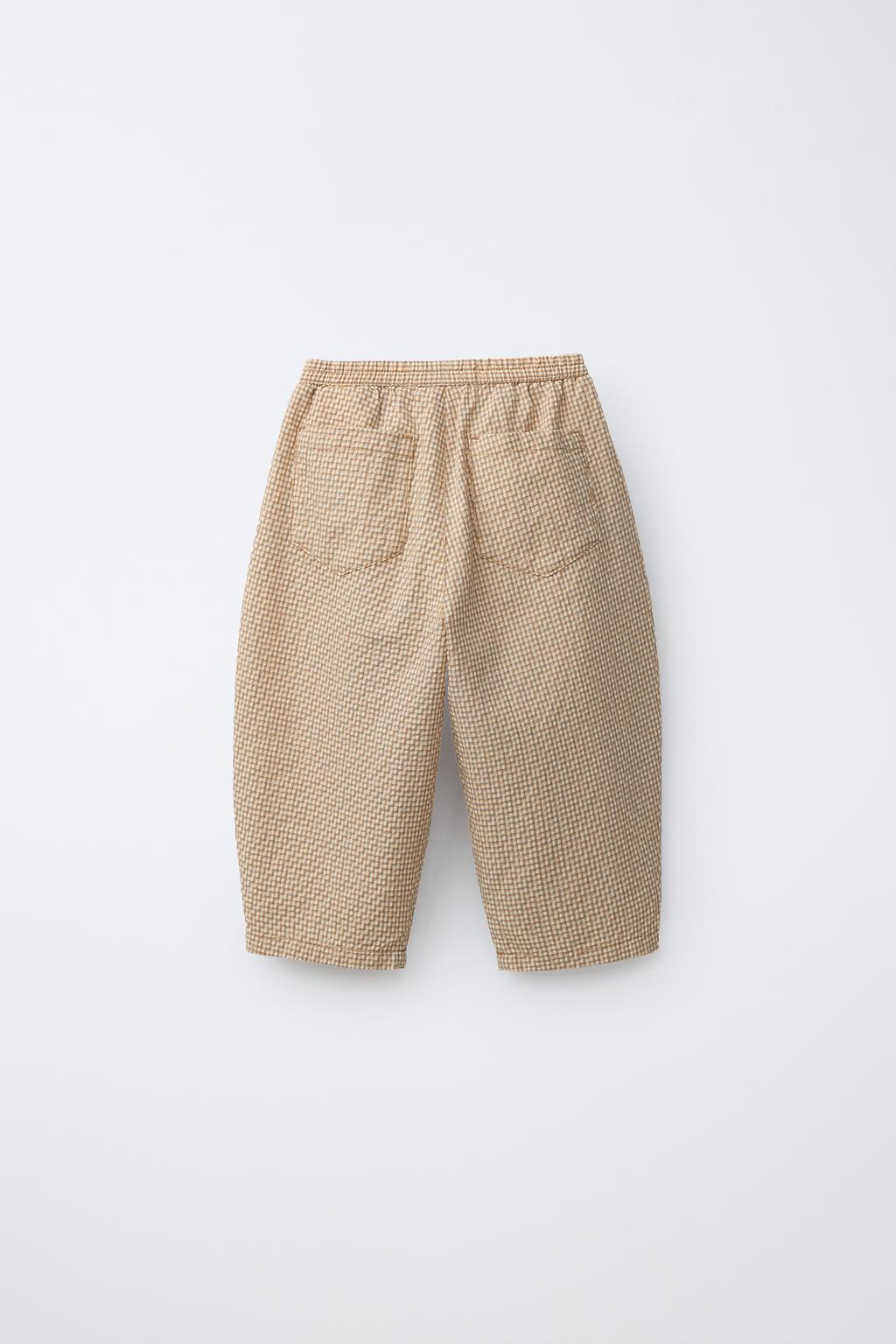 БРЮКИ BALLOON ИЗ СИРСАКЕРА В КЛЕТКУ