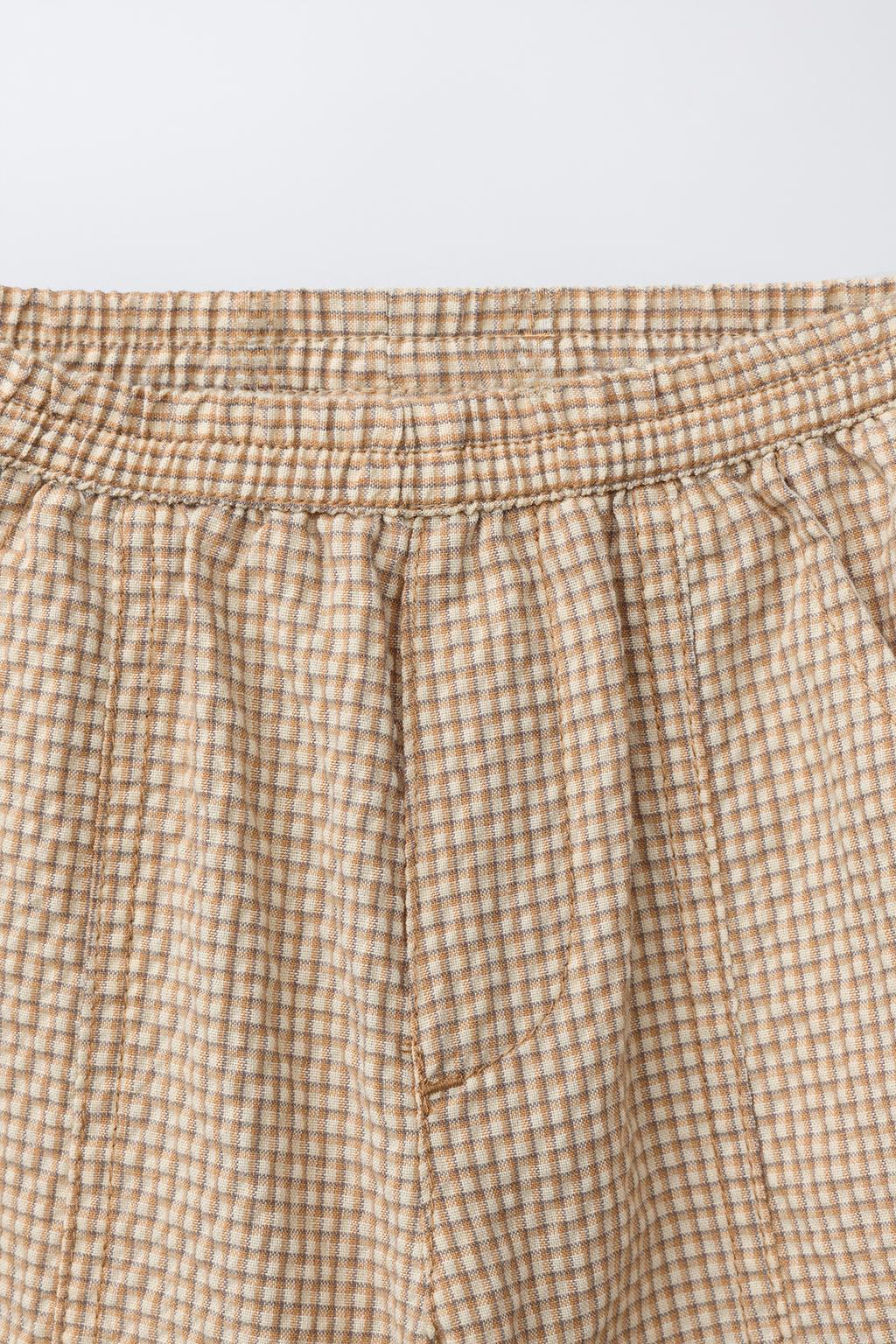 БРЮКИ BALLOON ИЗ СИРСАКЕРА В КЛЕТКУ