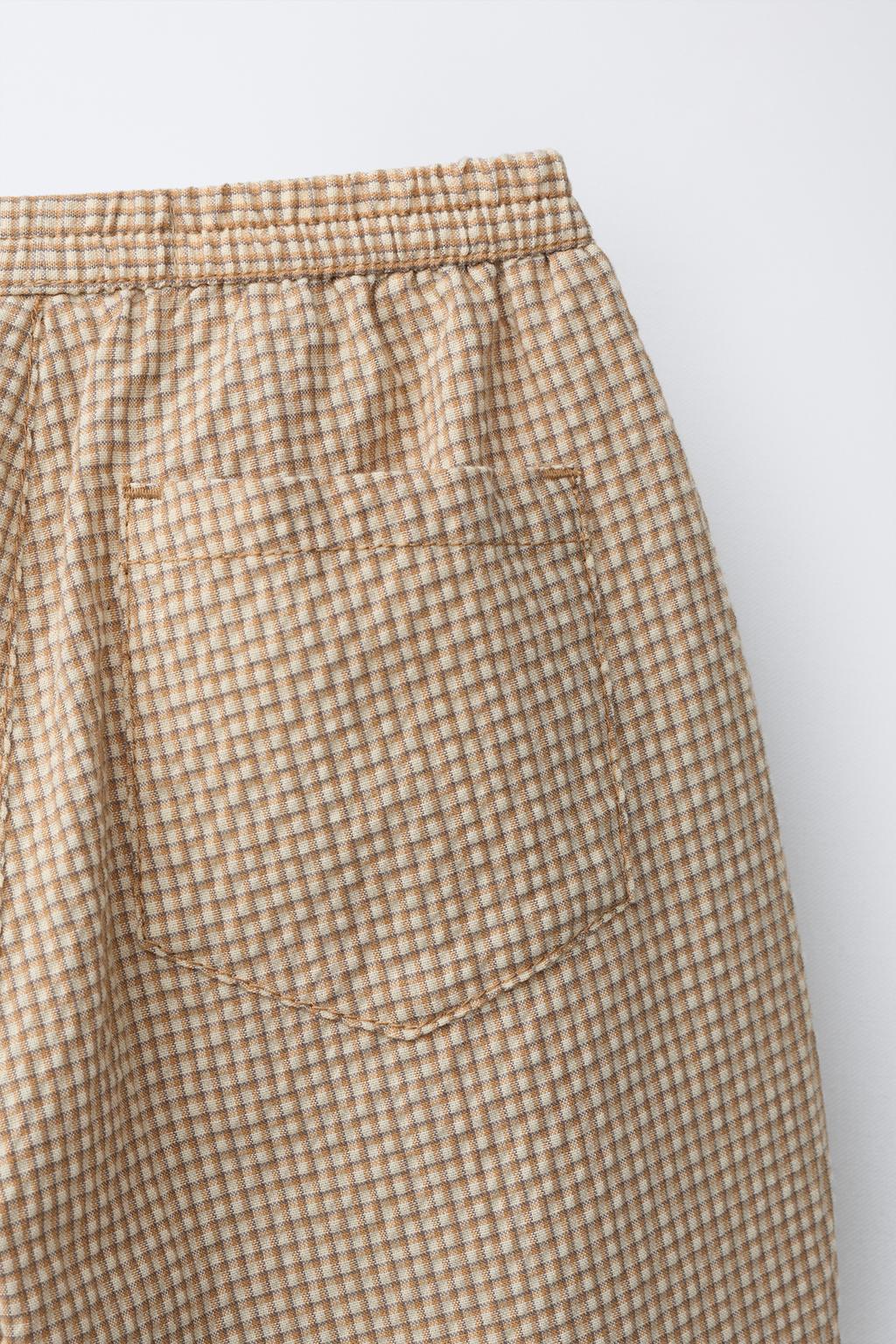 БРЮКИ BALLOON ИЗ СИРСАКЕРА В КЛЕТКУ