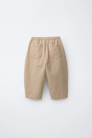 Брюки Balloon из сирсакера в клетку- Заказать в России