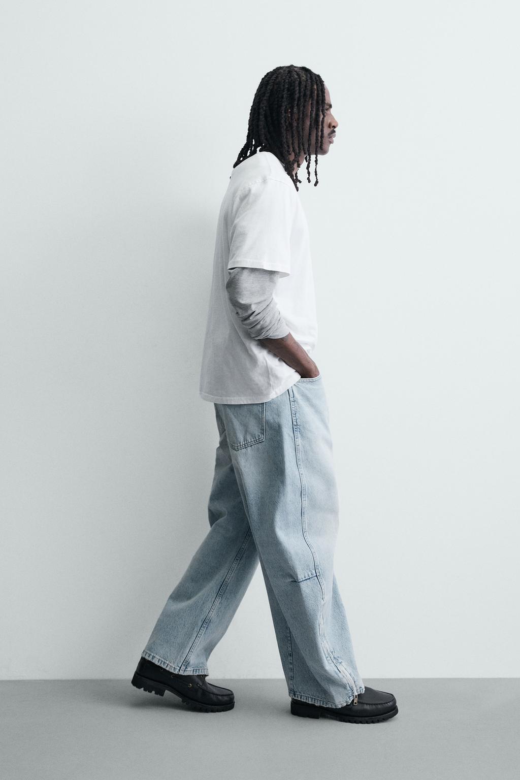 ДЖИНСЫ BALLOON FIT НА МОЛНИИ