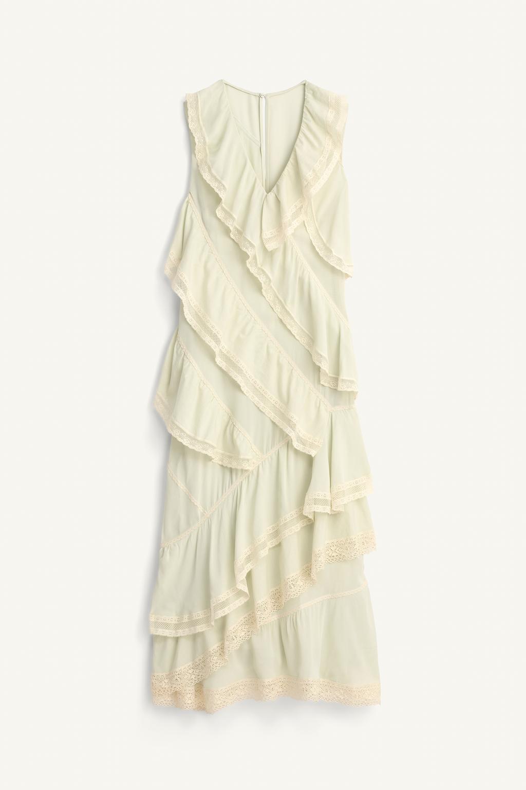 Платье из кружев с оборками limited edition