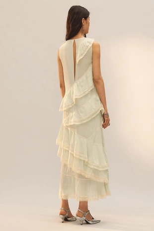 Платье из кружев с оборками limited edition- Заказать в России