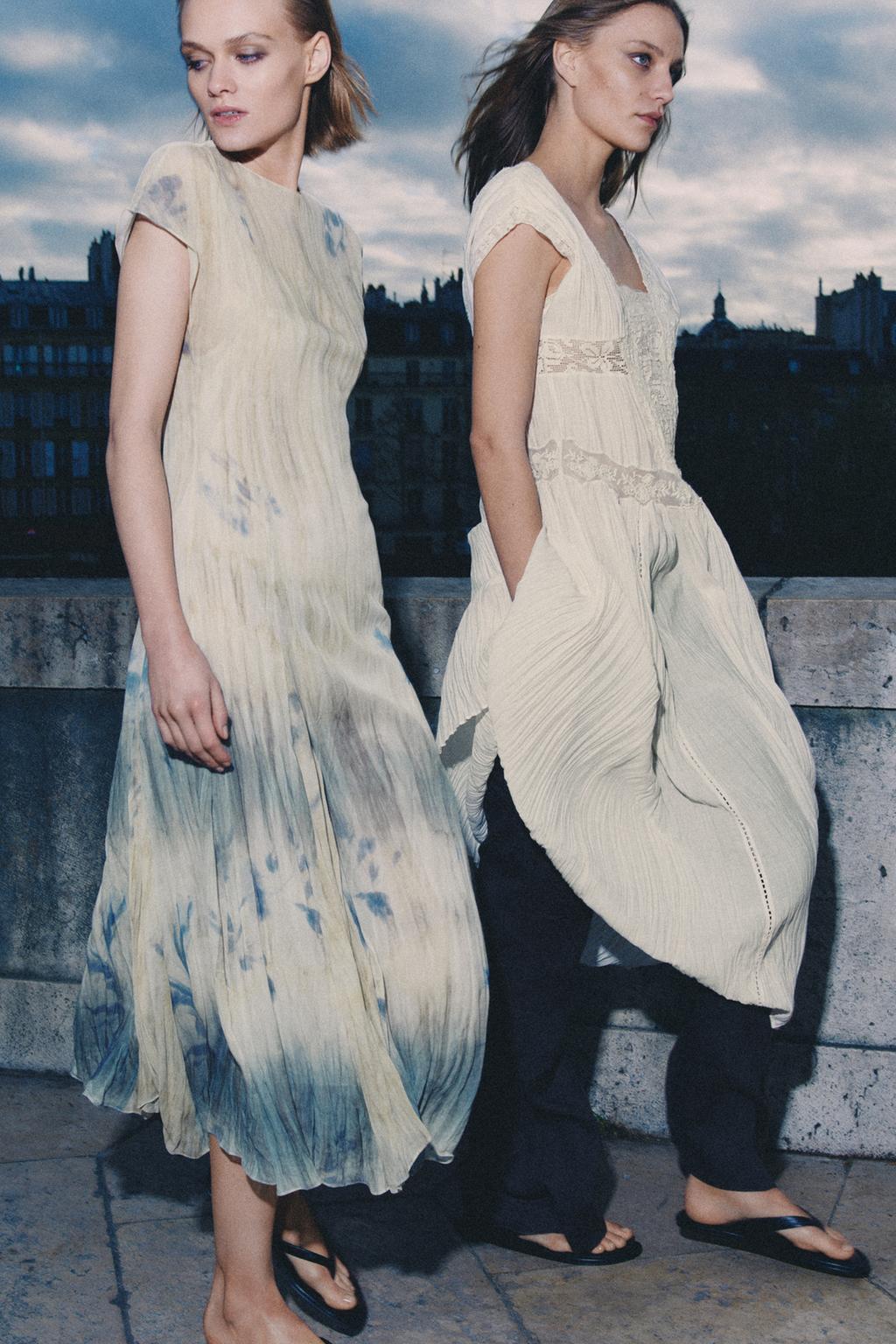 ПЛАТЬЕ ПЛИССЕ С КРУЖЕВОМ — ZW COLLECTION