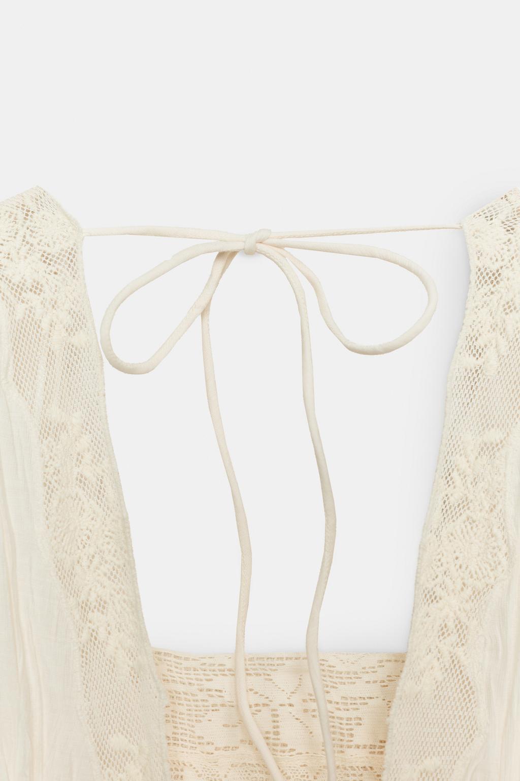 ПЛАТЬЕ ПЛИССЕ С КРУЖЕВОМ — ZW COLLECTION